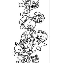 Coloring page: Paw Patrol (Cartoons) #44315 - Printable coloring pages