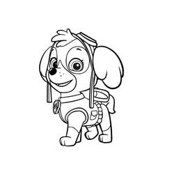 Coloring page: Paw Patrol (Cartoons) #44324 - Printable coloring pages