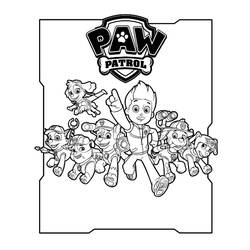 Coloring page: Paw Patrol (Cartoons) #44353 - Free Printable Coloring Pages