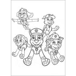 Coloring page: Paw Patrol (Cartoons) #44359 - Free Printable Coloring Pages