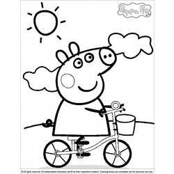 Coloring page: Peppa Pig (Cartoons) #43910 - Printable coloring pages