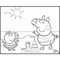 Coloring page: Peppa Pig (Cartoons) #43941 - Printable coloring pages