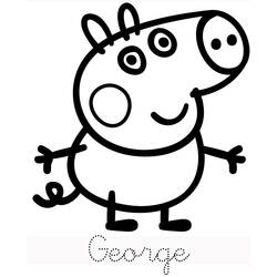 Coloring page: Peppa Pig (Cartoons) #43942 - Printable coloring pages