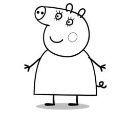 Coloring page: Peppa Pig (Cartoons) #43953 - Printable coloring pages