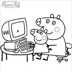 Coloring page: Peppa Pig (Cartoons) #44003 - Free Printable Coloring Pages
