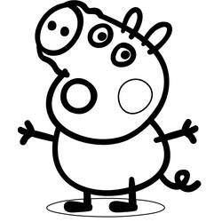 Coloring page: Peppa Pig (Cartoons) #44009 - Printable coloring pages