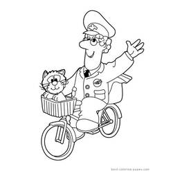 Coloring page: Postman Pat (Cartoons) #49492 - Printable coloring pages