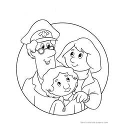 Coloring page: Postman Pat (Cartoons) #49532 - Free Printable Coloring Pages