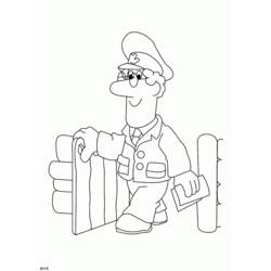 Coloring page: Postman Pat (Cartoons) #49617 - Printable coloring pages
