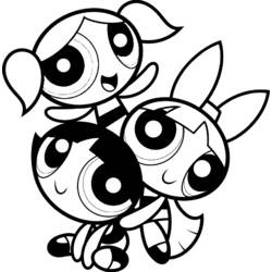 Coloring page: Powerpuff Girls (Cartoons) #39401 - Printable coloring pages