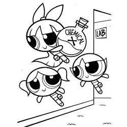 Coloring page: Powerpuff Girls (Cartoons) #39439 - Printable coloring pages