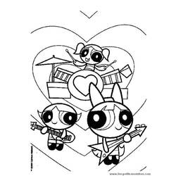 Coloring page: Powerpuff Girls (Cartoons) #39440 - Printable coloring pages