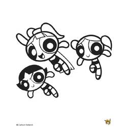 Coloring page: Powerpuff Girls (Cartoons) #39449 - Printable coloring pages