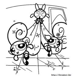 Coloring page: Powerpuff Girls (Cartoons) #39499 - Printable coloring pages