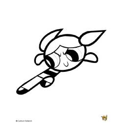 Coloring page: Powerpuff Girls (Cartoons) #39522 - Printable coloring pages