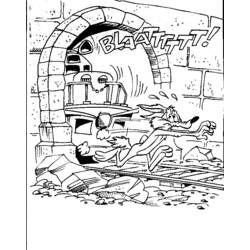 Coloring page: Road Runner and Wile E. Coyote (Cartoons) #47149 - Free Printable Coloring Pages
