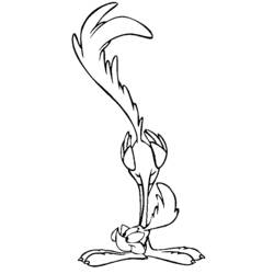 Coloring page: Road Runner and Wile E. Coyote (Cartoons) #47174 - Free Printable Coloring Pages