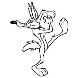 Coloring page: Road Runner and Wile E. Coyote (Cartoons) #47221 - Printable Coloring Pages
