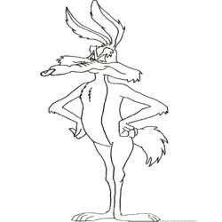 Coloring page: Road Runner and Wile E. Coyote (Cartoons) #47309 - Printable Coloring Pages