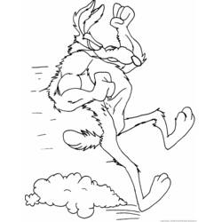 Coloring page: Road Runner and Wile E. Coyote (Cartoons) #47311 - Printable Coloring Pages