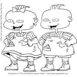 Coloring page: Rugrats (Cartoons) #52843 - Printable coloring pages