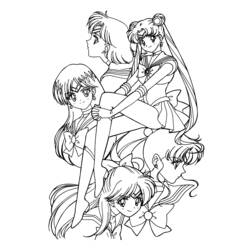 Coloring page: Sailor Moon (Cartoons) #50230 - Free Printable Coloring Pages