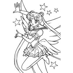 Coloring page: Sailor Moon (Cartoons) #50231 - Free Printable Coloring Pages