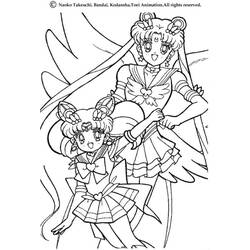 Coloring page: Sailor Moon (Cartoons) #50244 - Free Printable Coloring Pages