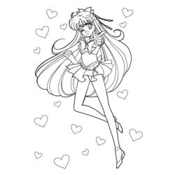 Coloring page: Sailor Moon (Cartoons) #50264 - Printable coloring pages