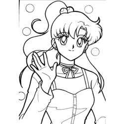 Coloring page: Sailor Moon (Cartoons) #50265 - Free Printable Coloring Pages