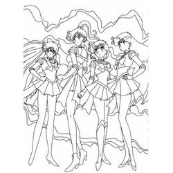 Coloring page: Sailor Moon (Cartoons) #50272 - Free Printable Coloring Pages