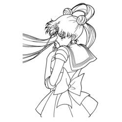 Coloring page: Sailor Moon (Cartoons) #50274 - Free Printable Coloring Pages