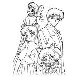 Coloring page: Sailor Moon (Cartoons) #50277 - Free Printable Coloring Pages
