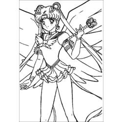 Coloring page: Sailor Moon (Cartoons) #50294 - Printable coloring pages