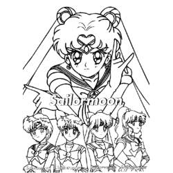 Coloring page: Sailor Moon (Cartoons) #50305 - Free Printable Coloring Pages