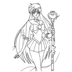 Coloring page: Sailor Moon (Cartoons) #50312 - Free Printable Coloring Pages