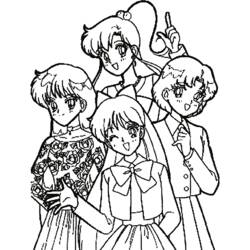 Coloring page: Sailor Moon (Cartoons) #50342 - Free Printable Coloring Pages