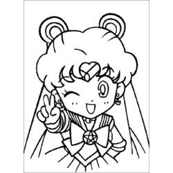 Coloring page: Sailor Moon (Cartoons) #50344 - Printable coloring pages