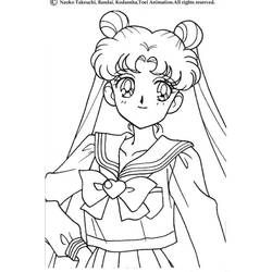 Coloring page: Sailor Moon (Cartoons) #50353 - Free Printable Coloring Pages