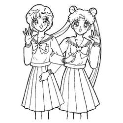 Coloring page: Sailor Moon (Cartoons) #50355 - Free Printable Coloring Pages
