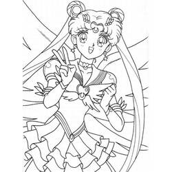 Coloring page: Sailor Moon (Cartoons) #50356 - Free Printable Coloring Pages