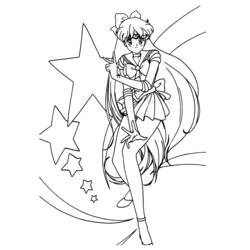 Coloring page: Sailor Moon (Cartoons) #50361 - Free Printable Coloring Pages