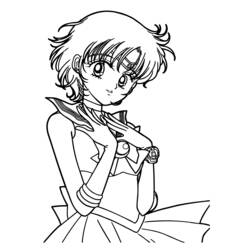 Coloring page: Sailor Moon (Cartoons) #50362 - Free Printable Coloring Pages