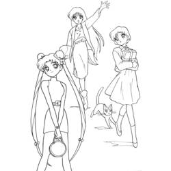 Coloring page: Sailor Moon (Cartoons) #50363 - Free Printable Coloring Pages