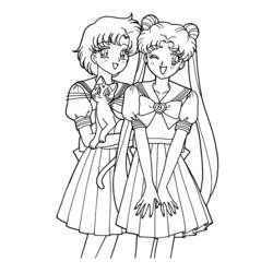 Coloring page: Sailor Moon (Cartoons) #50370 - Free Printable Coloring Pages