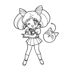 Coloring page: Sailor Moon (Cartoons) #50372 - Free Printable Coloring Pages
