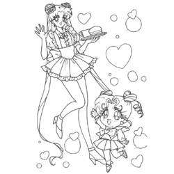 Coloring page: Sailor Moon (Cartoons) #50377 - Free Printable Coloring Pages