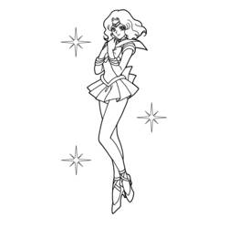 Coloring page: Sailor Moon (Cartoons) #50379 - Free Printable Coloring Pages