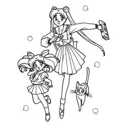 Coloring page: Sailor Moon (Cartoons) #50381 - Free Printable Coloring Pages
