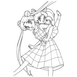 Coloring page: Sailor Moon (Cartoons) #50384 - Free Printable Coloring Pages